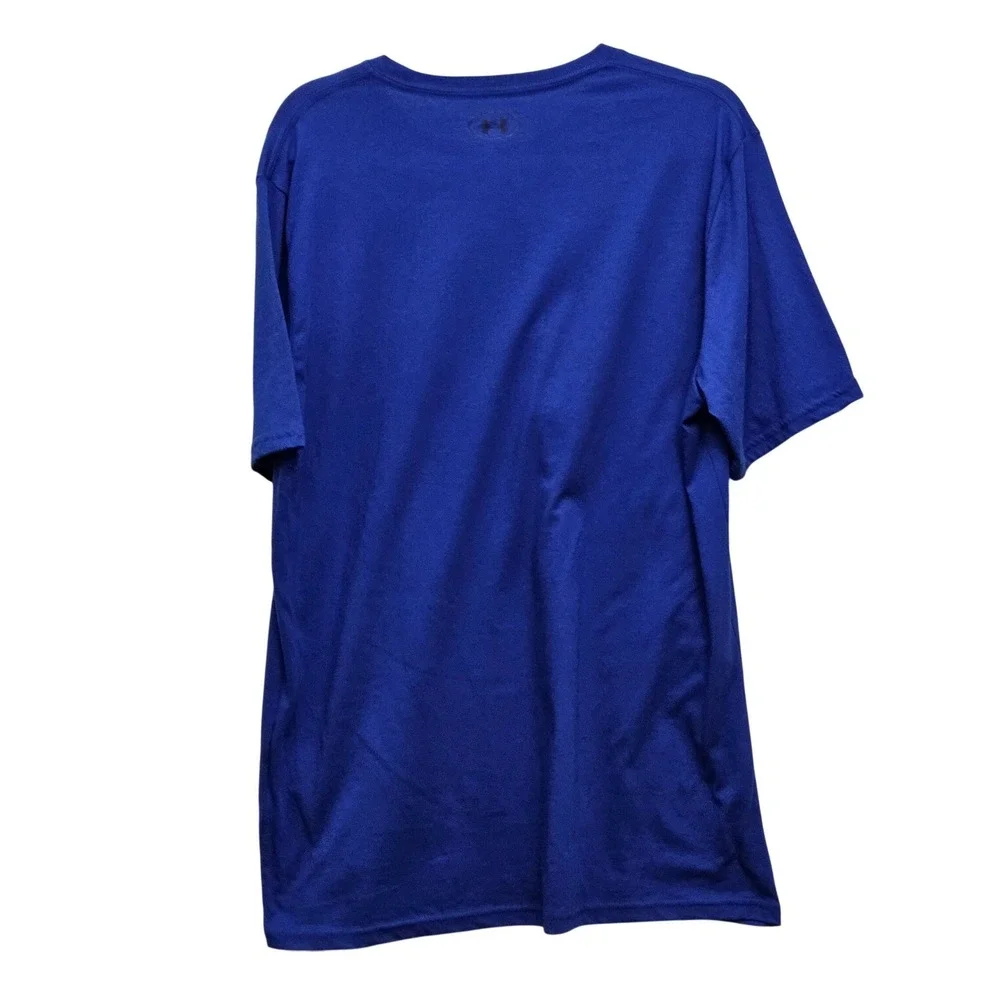 Under Armour Graphic Tee Mens M Blue‎ Home Plate Baseball Athletic Shirt Sports